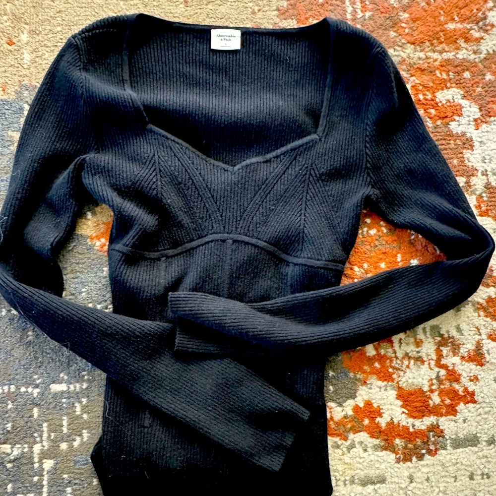 Abercrombie black sweater body suit